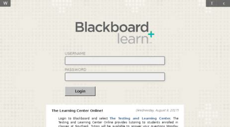 blackboard southark